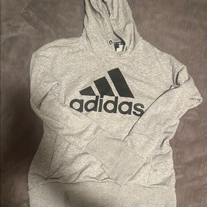 Adidas Heather Gray Sport Hoodie